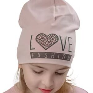 Marika Light Pink "LOVE FASHION" Beanie Hat